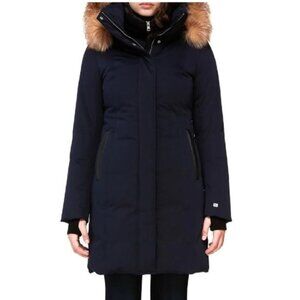 Soia & Kyo Emelyn Fox Fur-Trim Cotton-Blend Parka